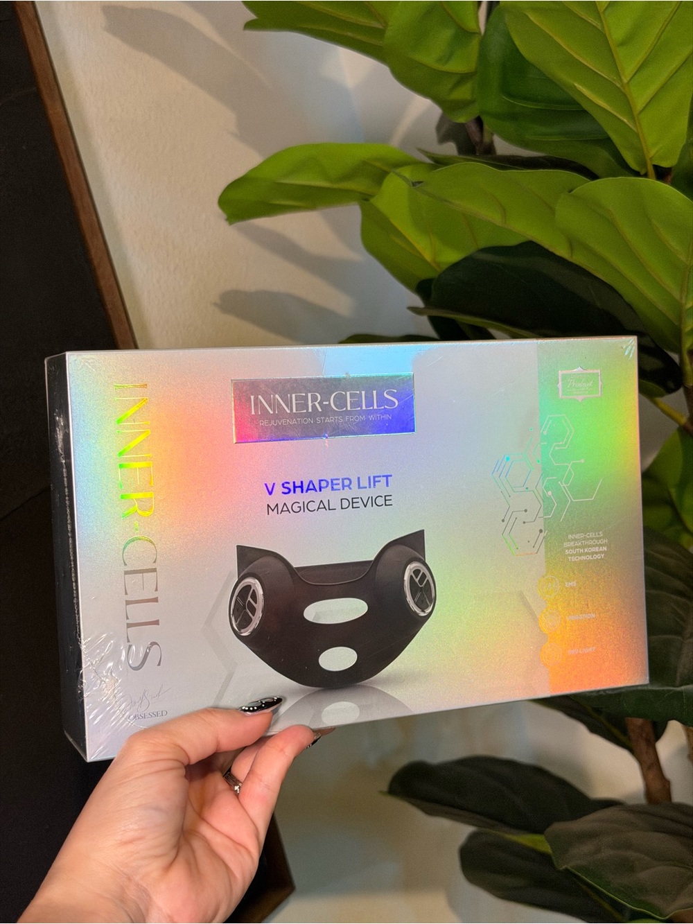 NEW Inner-Cells V Shaper Lift EMS Red Light Facial Device